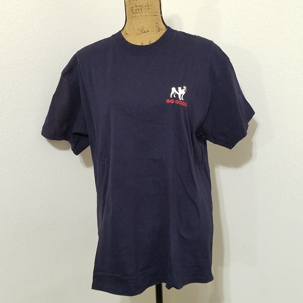 BIG DOGS Big Game Hunter short sleeve graphic tee shirt Lg. TV remote football - Picture 2 of 7